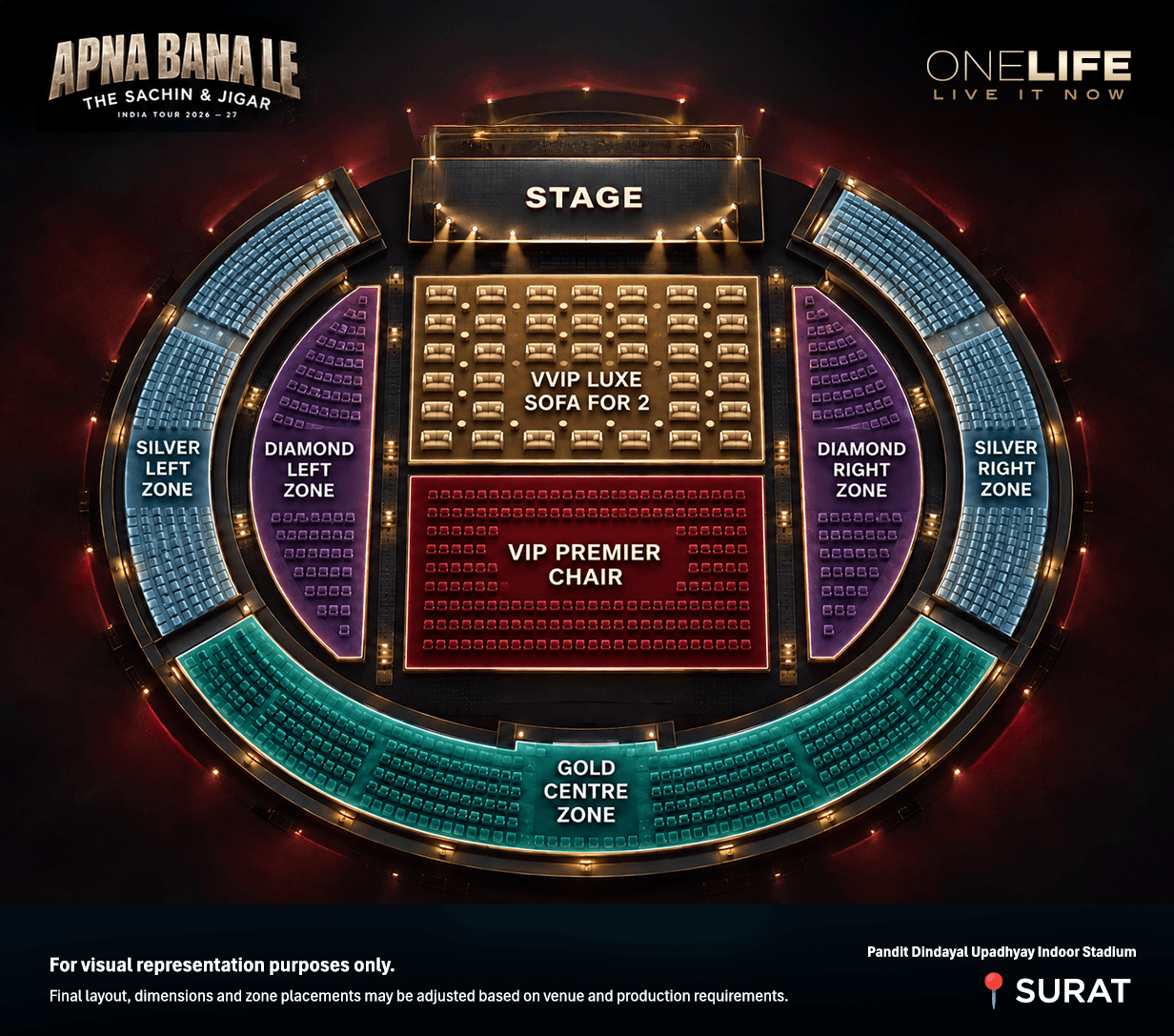 APNA BANA LE - SACHIN & JIGAR venue layout