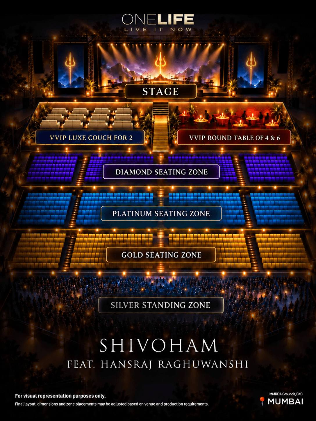 SHIVOHAM HANSRAJ RAGHUWANSHI BHAJAN venue layout